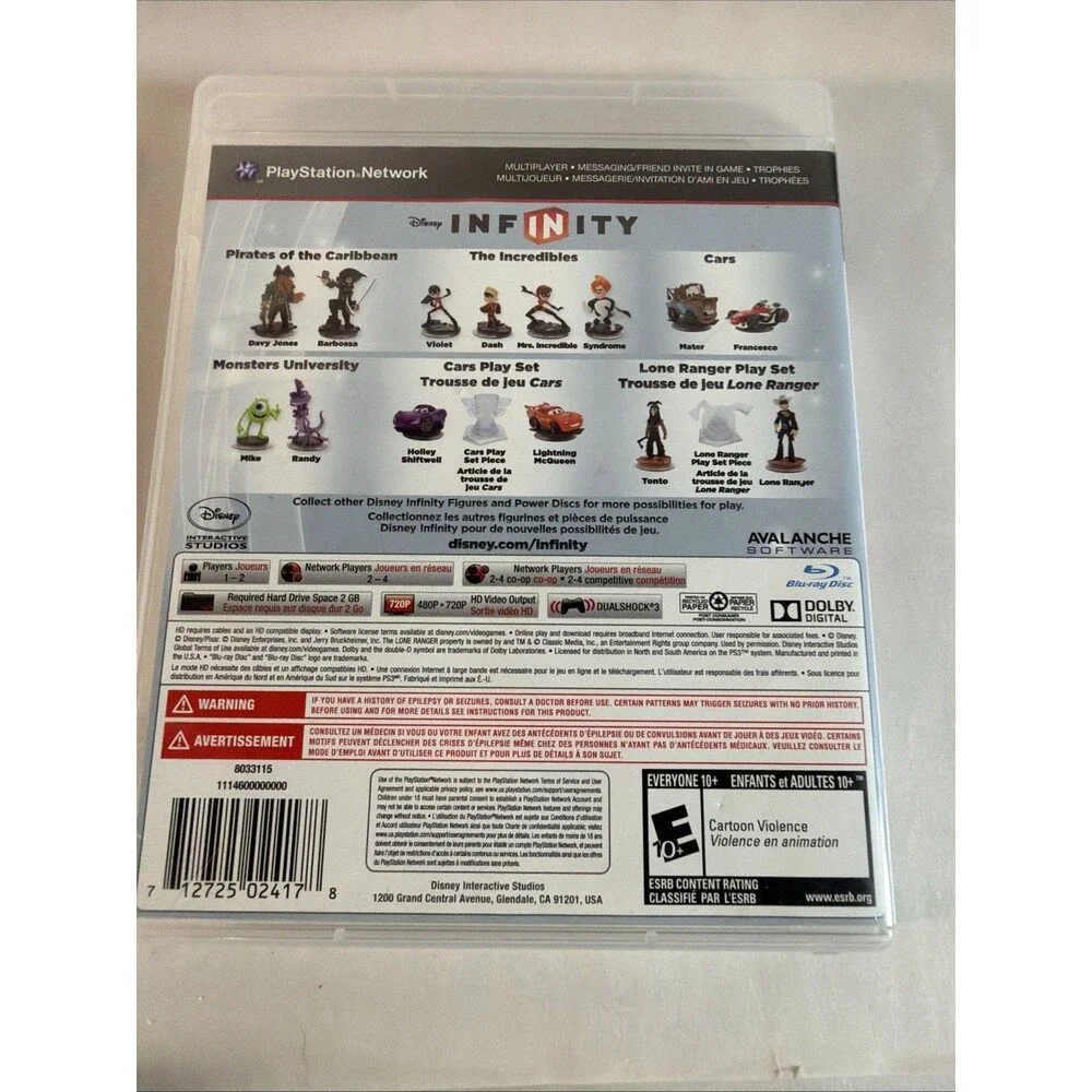 Disney Infinity PS3 PlayStation 3